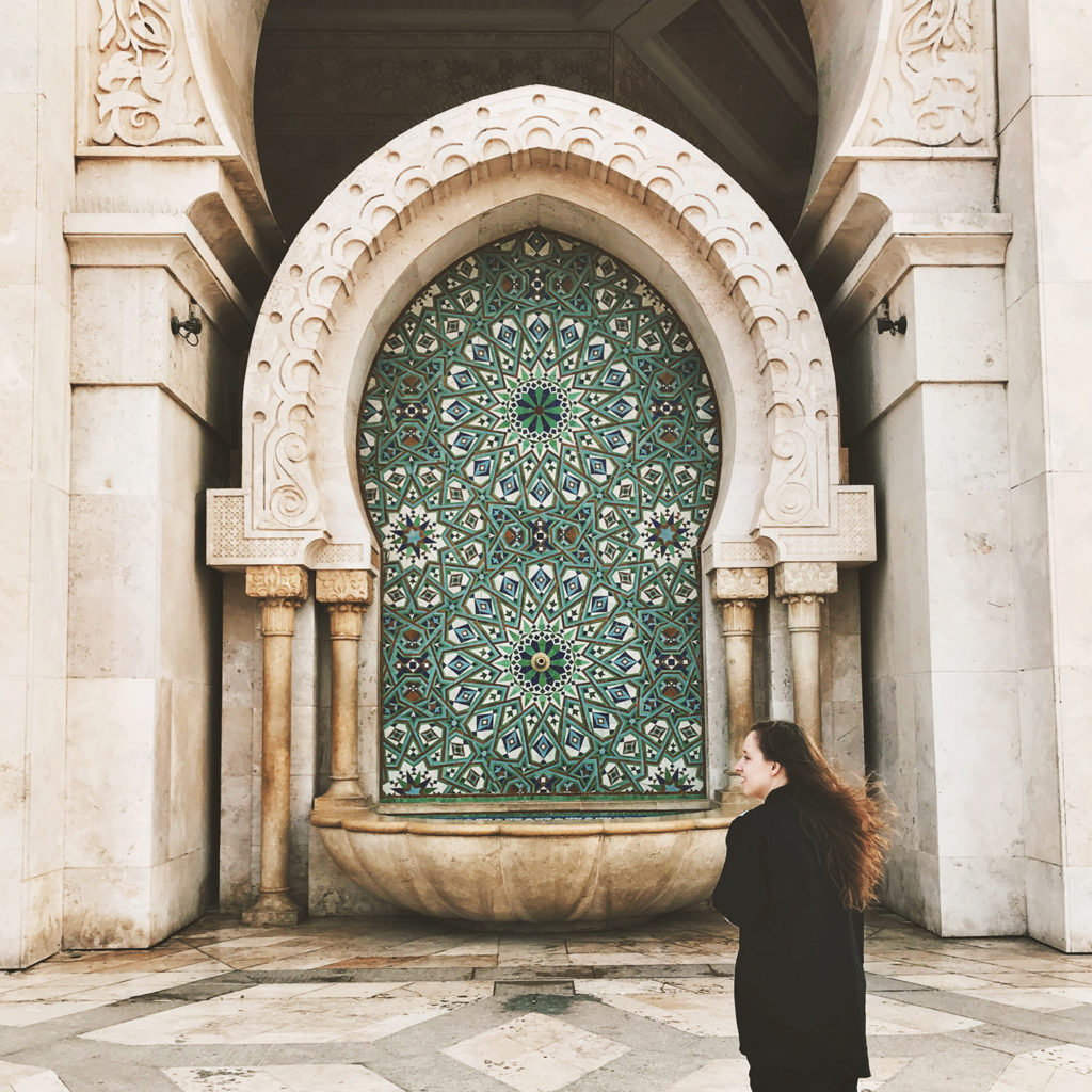 Meczet Hassana II, marokańska mozaika